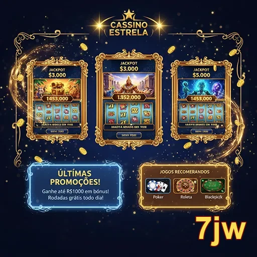 Imagem do cassino Estrela Jackpot no site 7jw, destacando jogos e prêmios emocionantes.
